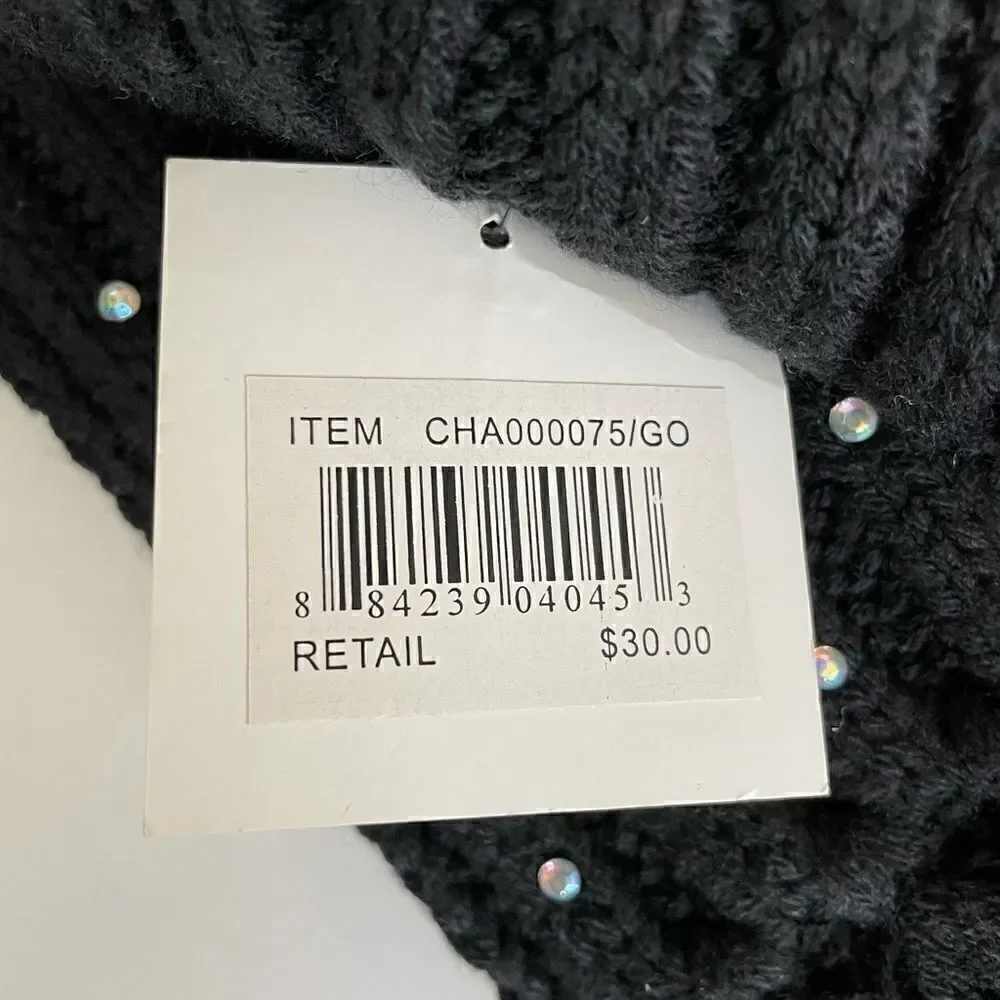 NWT Sarah B. Studio Black Scarf